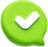 Zielona ikona oznaczająca sukces